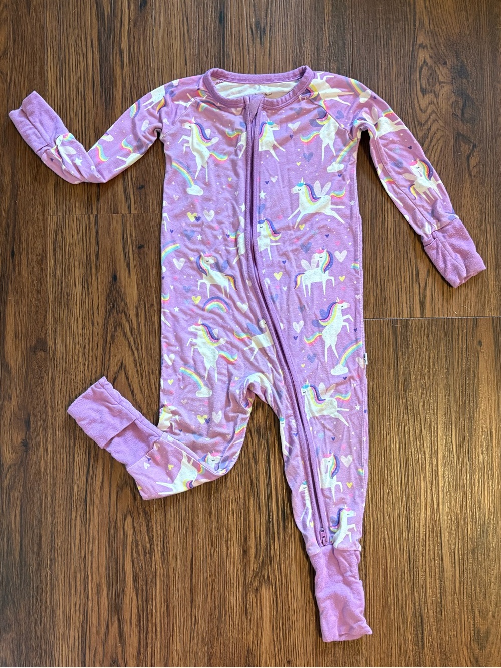 Little Sleepies 6-12m Unicorn Convertible Footie